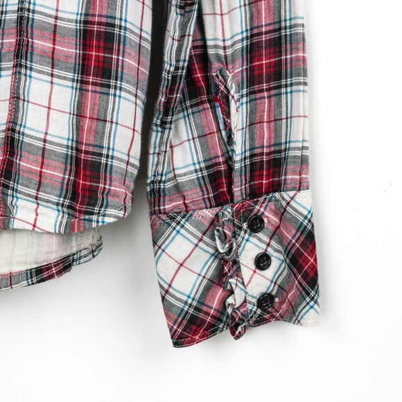 GAP Gauzy Lightweight Plaid Button Down Shirt - Picture 8 of 8